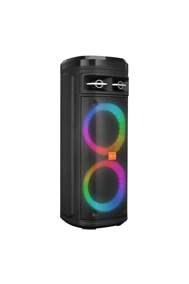 MD-BT106 30W USB/BT/TF/TWS Led Işıklı Kablosuz Mikrofonlu Toplantı-Parti Kule Hoparlör - 2