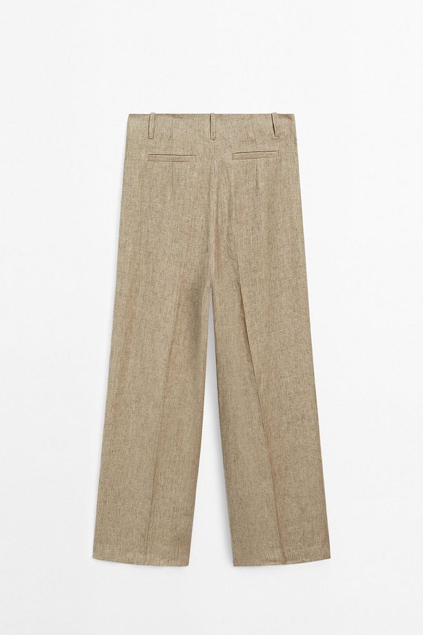 100% linen dart pants - 7