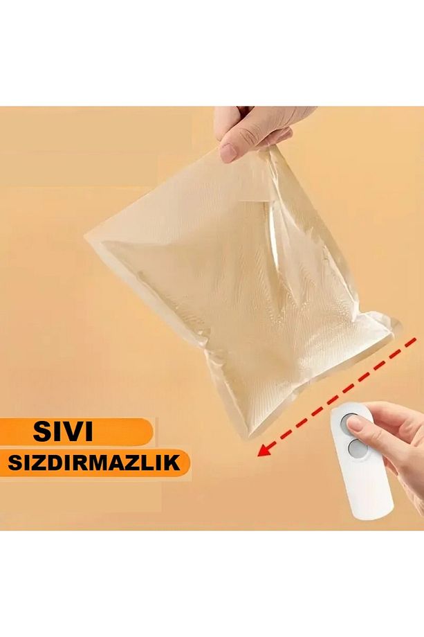 Taşınabilir USB Şarjlı Poşet Mühürleme Makinesi Isıtma ve Kesimli - 3