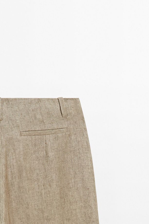 100% linen dart pants - 8