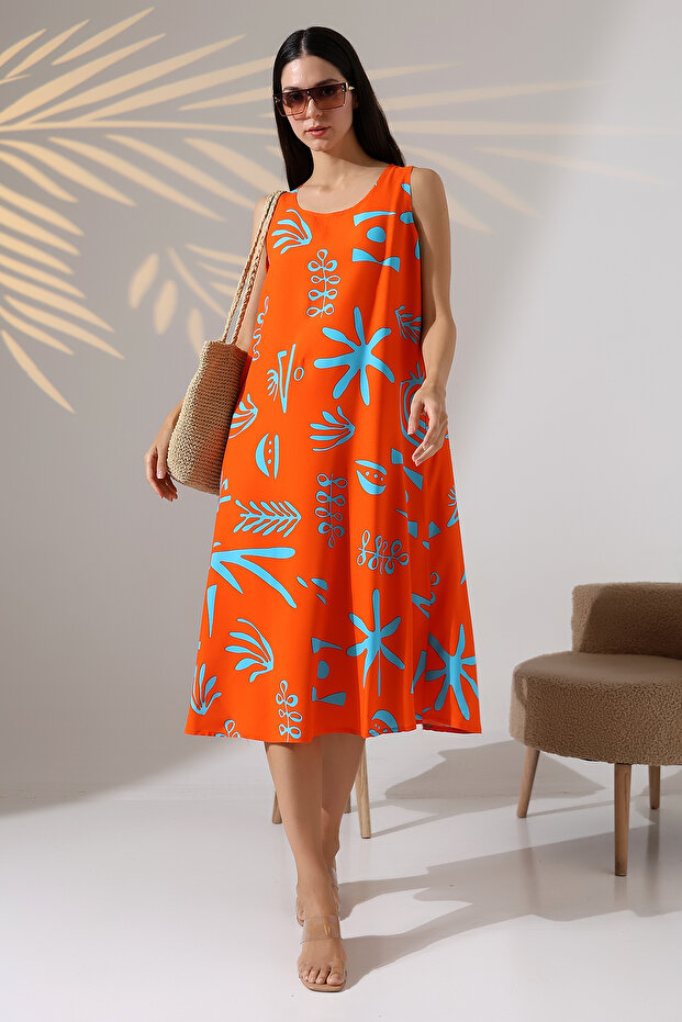 Likapa Summer Strap Viscose Dress 2691