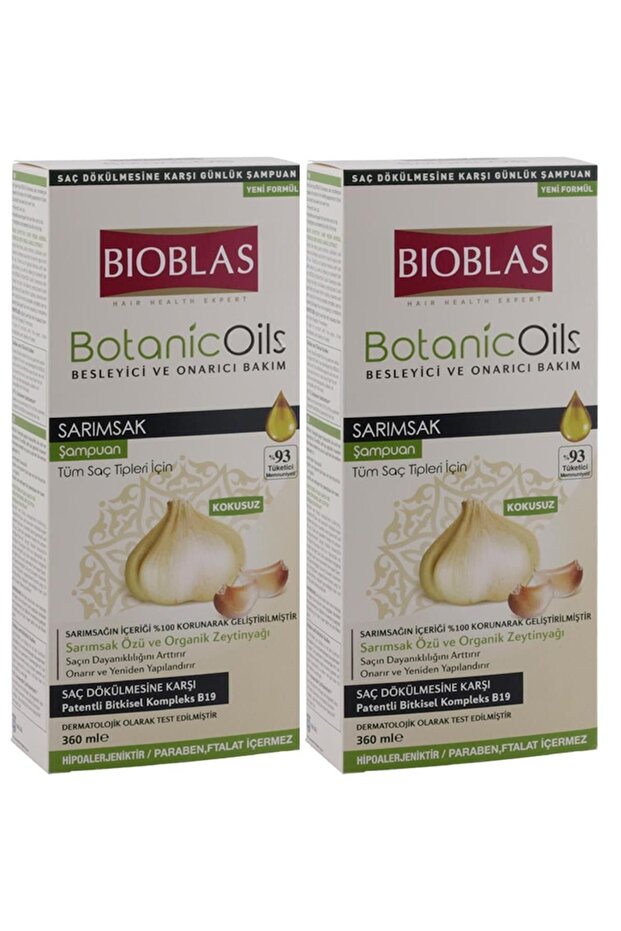 Organic Oils Şampuan 360 Ml Sarımsak Özlü X 2 Adet - 1