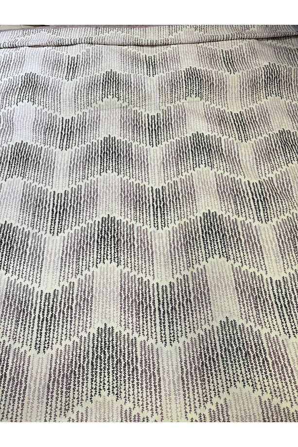 Delta Desen Baskılı 200x240 Cm. Çift Kişilik (BATTAL) Tek Pike - Lila - 3