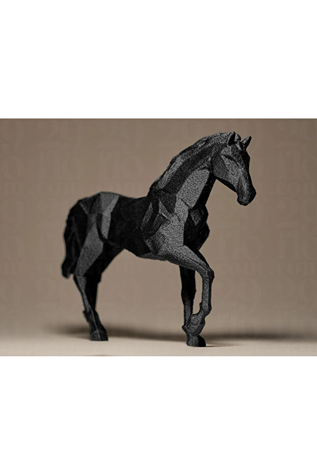 Modern Siyah At Figürü - 1