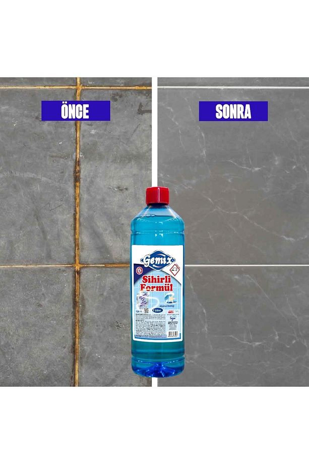 Gemix Sihirli Formül Mavi Su Fayans Derz Duşakabin Temizleyici 1000 ml 3 Adet - 5
