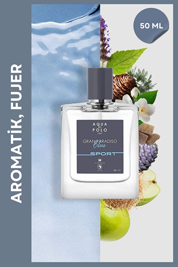 Gran Paradiso Blue Sport Edp 50 ml Men's Perfume - 1