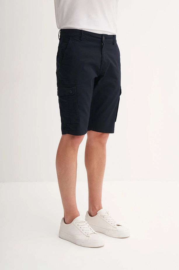 Regular Fit Kargo Bermuda Şort 6143 - 3