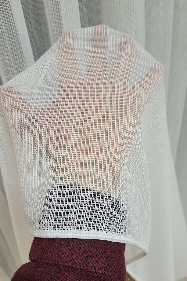 Çelik Hasır Tül Ütü İstemez Kırışmaz (1/3 SIK PİLE) Pileli Lüks Kalite - 5