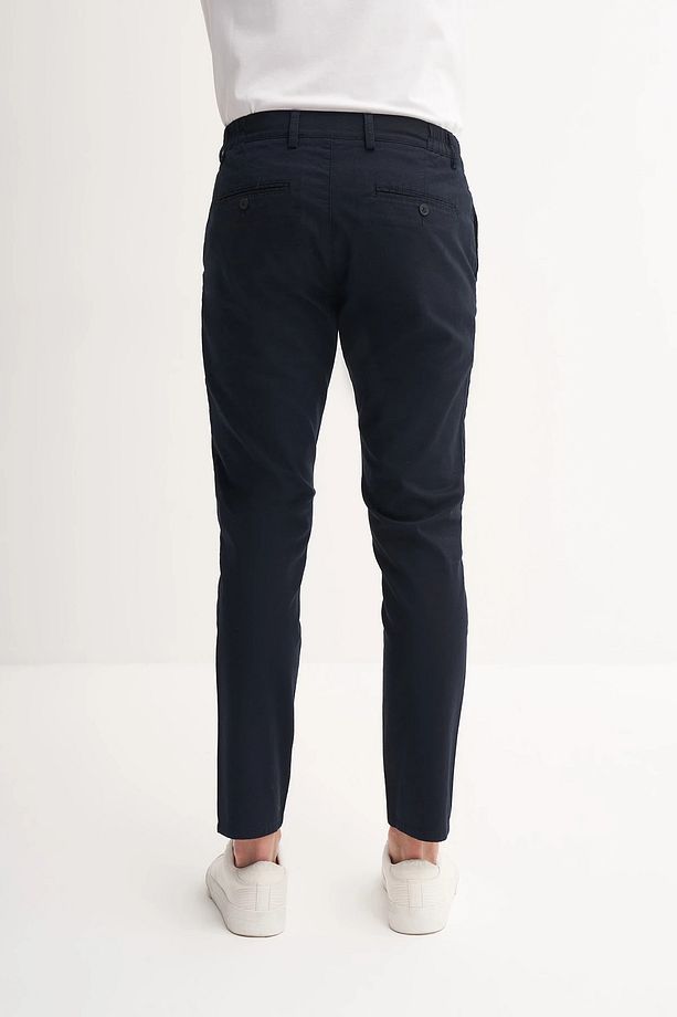 Jogger Dokuma Düz Paça Cepli Pantolon 1 - 4