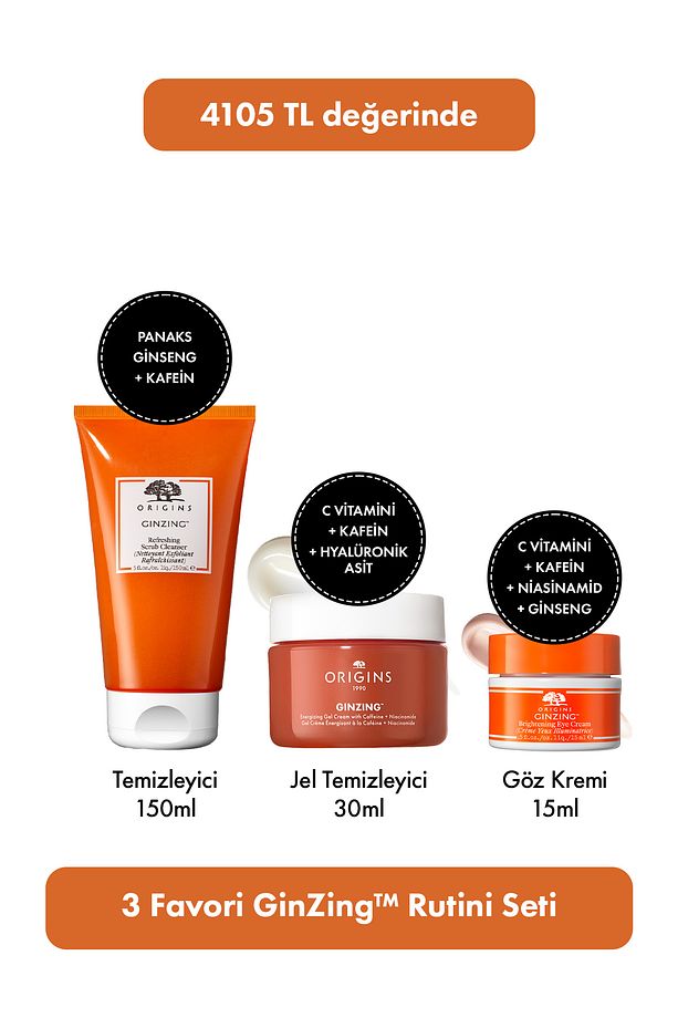 C Vitamini İçeren 3 Favori GinZing™ Rutini Seti - 1