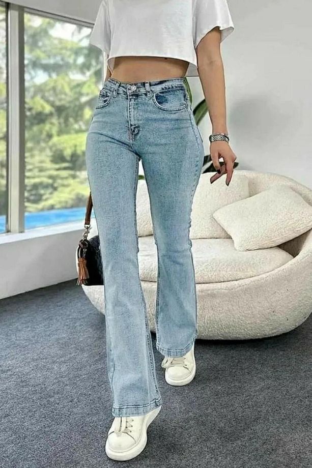 İspanyol Paça Esnek Kot Pantolon SP6109 - 2