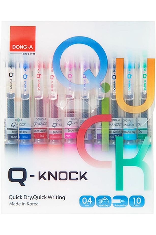 Dong A 10 Renk Q-knock 04 Mm Jel Kalem Seti - 6