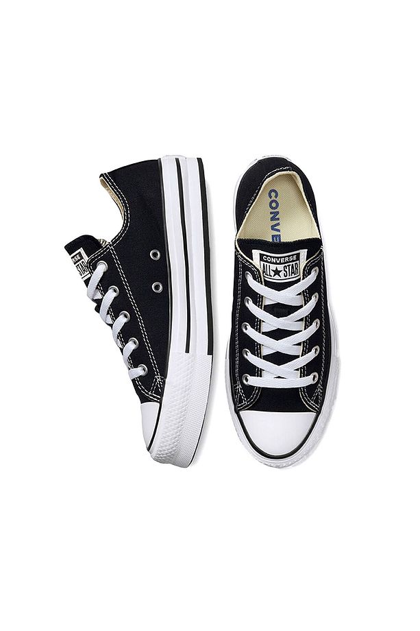 Chuck Taylor All Star Eva Lift Canvas Platform Kadın Günlük Ayakkabı 272857C Siyah - 4