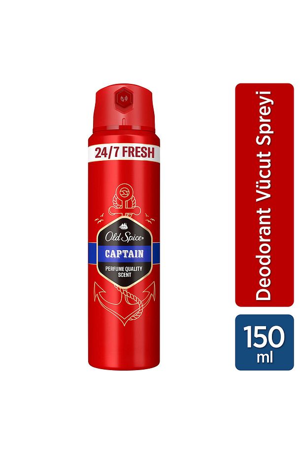 Captain Erkek Sprey Vücut Deodorantı 150 ml - 1