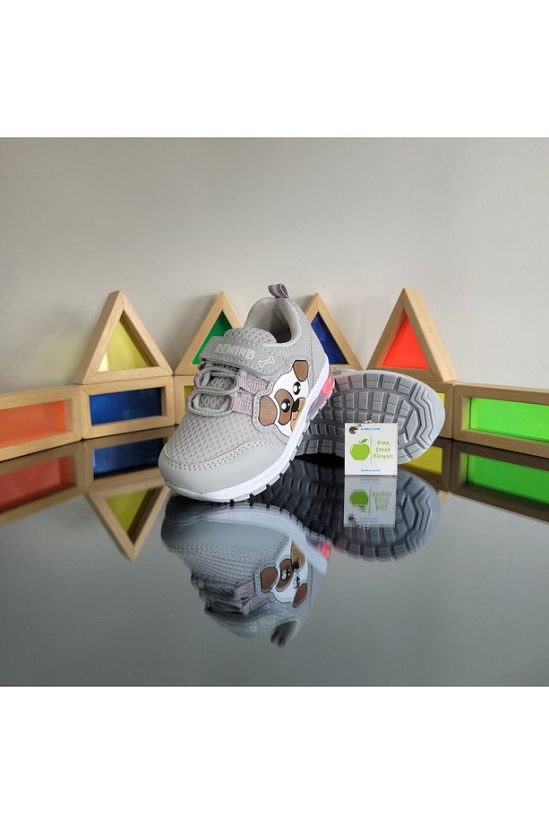 Işıklı Anatomik Memory Foam Hafif Rahat Yumuşak Unisex Bebe İlkadım Çocuk Sneaker Spor Ayakkabı - 7