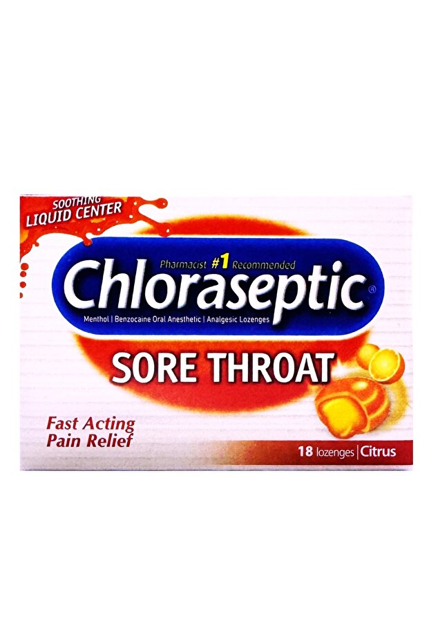 Sore Throat Lozenges, 18 Citrus Lozenges