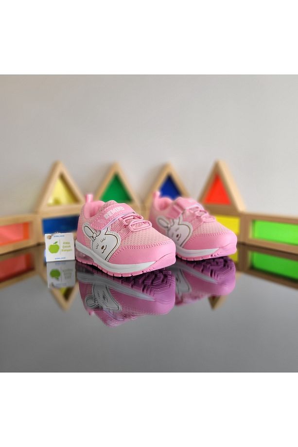 Işıklı Anatomik Memory Foam Hafif Rahat Yumuşak Unisex Bebe İlkadım Kız Çocuk Sneaker Spor Ayakkabı - 5