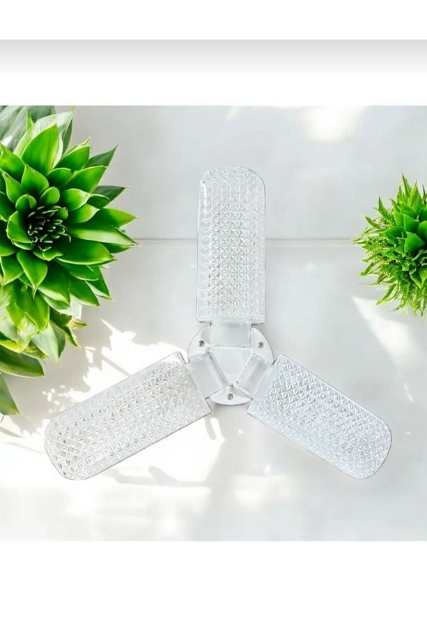 65w E27 Kristal Katlanabilir Pervane Model Led Ampul 3 Kanatlı Led Ampul 5000 Lümen - 5
