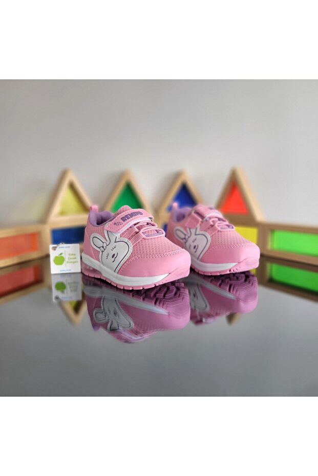 Işıklı Anatomik Memory Foam Hafif Rahat Yumuşak Unisex Bebe İlkadım Kız Çocuk Sneaker Spor Ayakkabı - 5