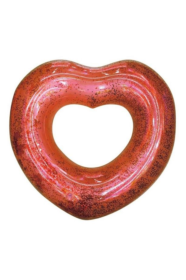 Kalp Simit - Şişme Kalp Desenli Simit - Deniz Simidi - Kalpli Simit -Havuz Kalp Şekilli Simit 65 cm. - 1