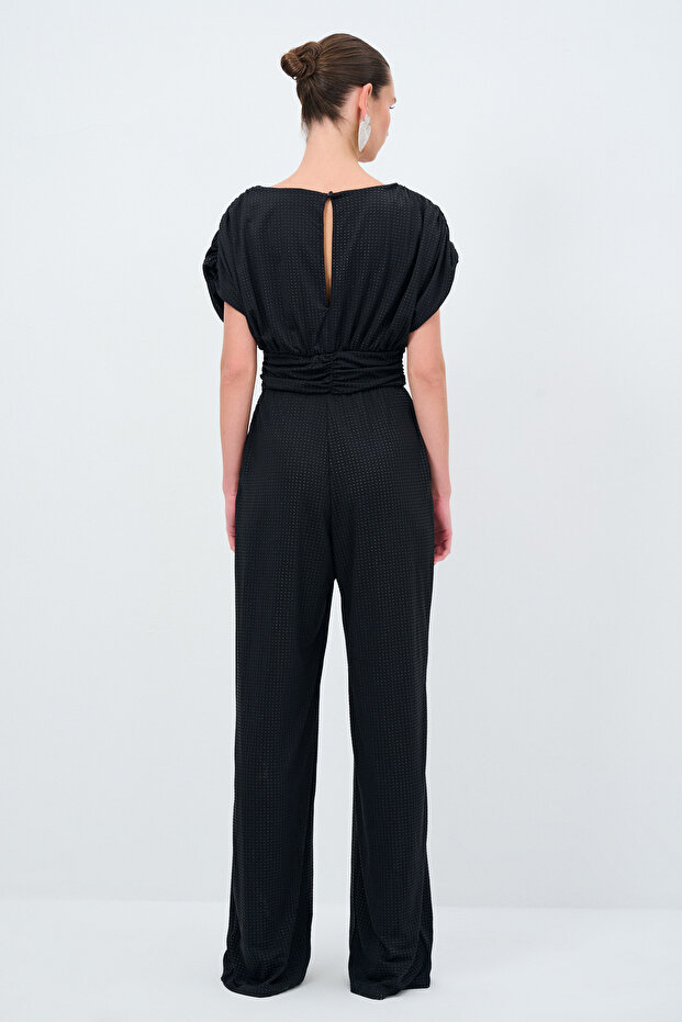 V Yaka Örme Tulum - 5