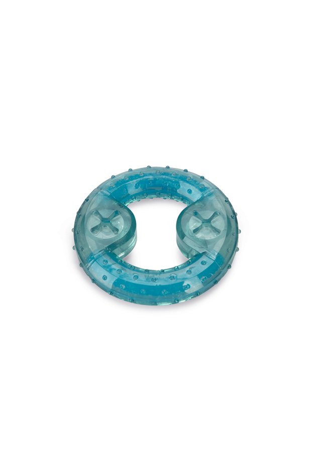 Puppy Toy, Refrigerable for Teeth Scratching, Tpr, Blue, 10X10X2,3Cm