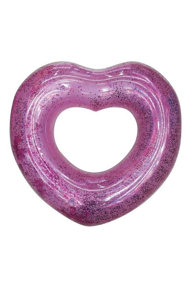 Kalp Simit - Şişme Kalp Desenli Simit - Deniz Simidi - Kalpli Simit -Havuz Kalp Şekilli Simit 65 cm. - 2