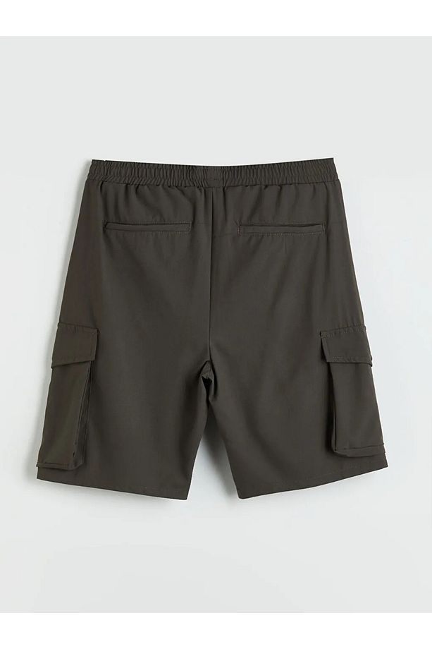 XSIDE ACTIVE Haki Standart Kalıp Erkek Kargo Spor Şort - 2