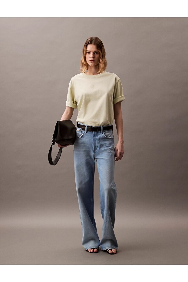 A- SS REL LIQUID CK MONOLOGO TEE Kadın T-shirt LV047AB818-NF1 - 1