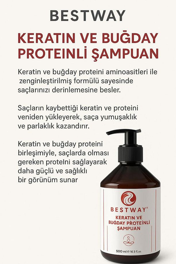 KERATİN VE BUĞDAY PROTEiNLi ŞAMPUAN - 5
