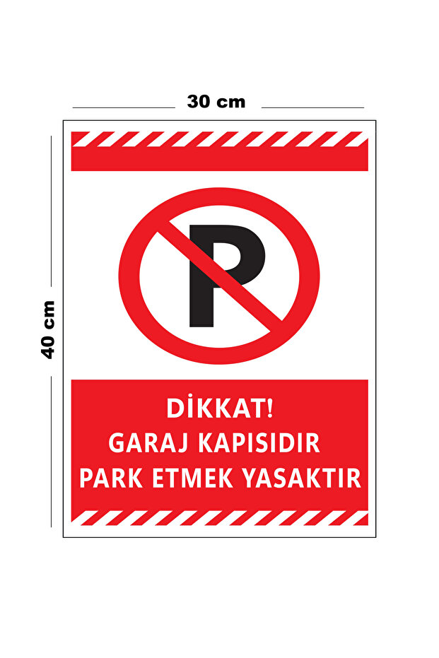 Metal Caution Garage Door Is Parked Prohibited 30 cm X 40 cm A3 Size Warning Sign Direction