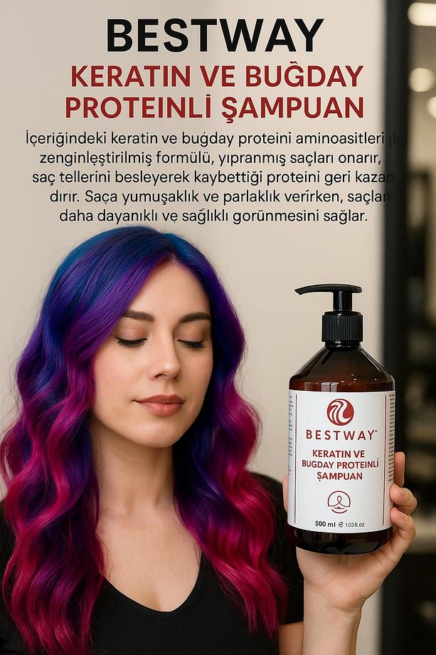 KERATİN VE BUĞDAY PROTEiNLi ŞAMPUAN - 2