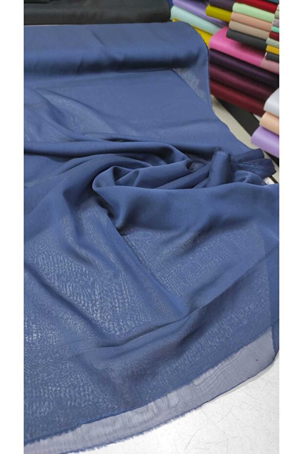 Lacivert Janjan Kumaş - 1