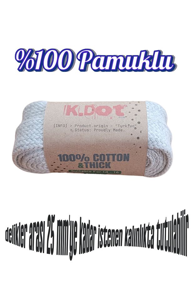 Kalın Spor Ayakkabı Bağcığı Çift - 2