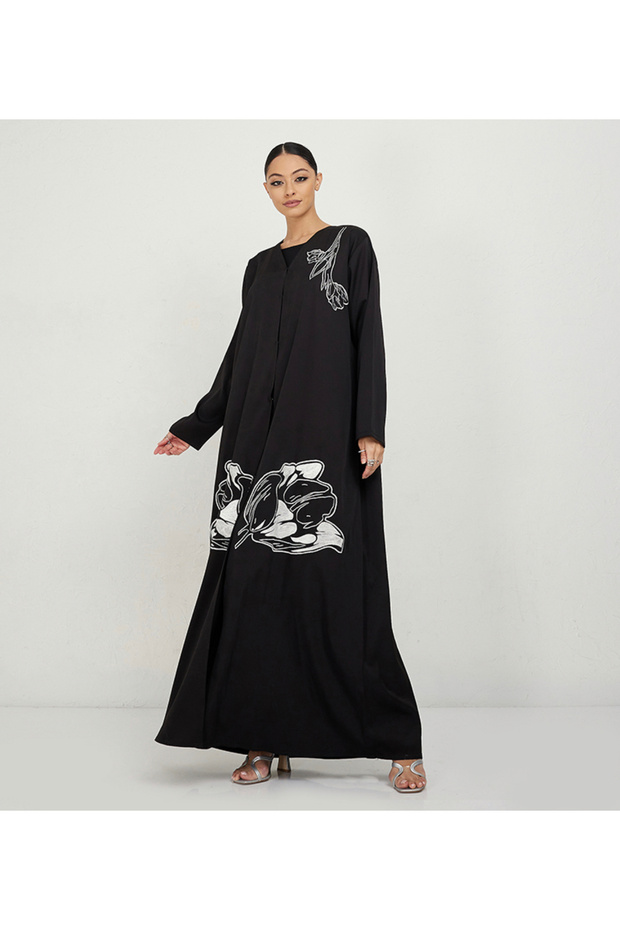 زهور بيضاء وأوراق الشجر - 2