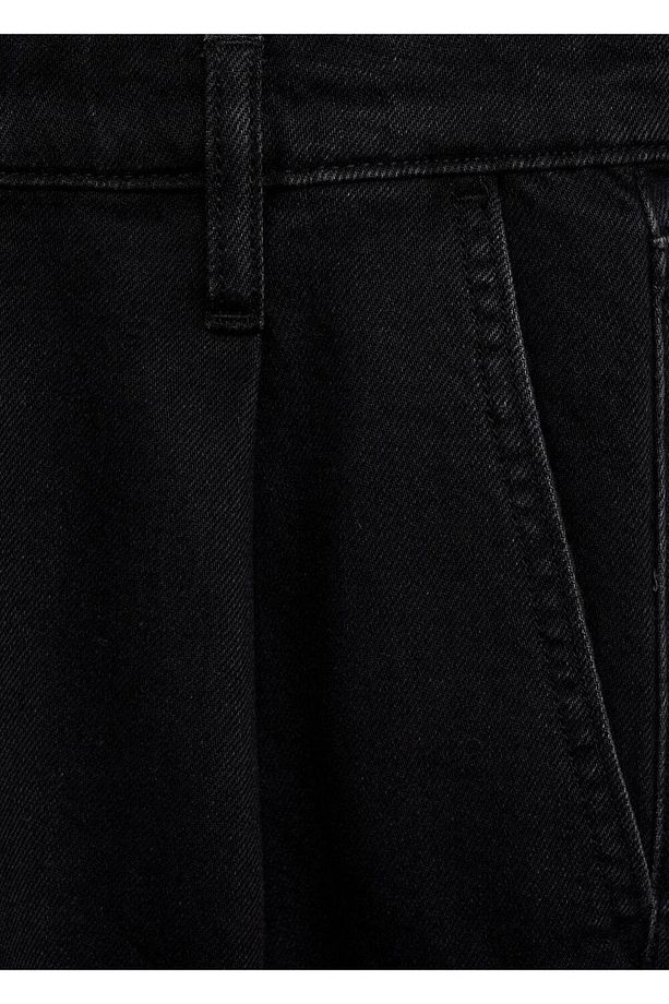Pilili denim bermuda şort - 7