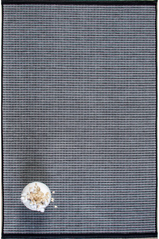 Gri, Modern Kaymaz,Yıkanabilir Pamuk Tabanlı Şönil Halı oturma Odası, Çocuk Odası, Mutfak - 3
