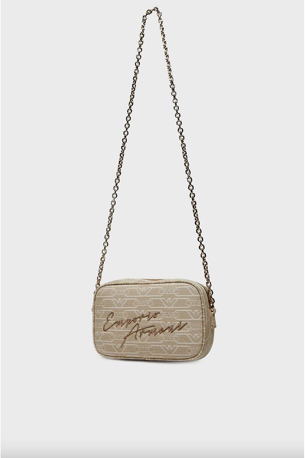 Jacquard Canvas Camera Case with all-over Monogram and Chain Shoulder Strap - 3