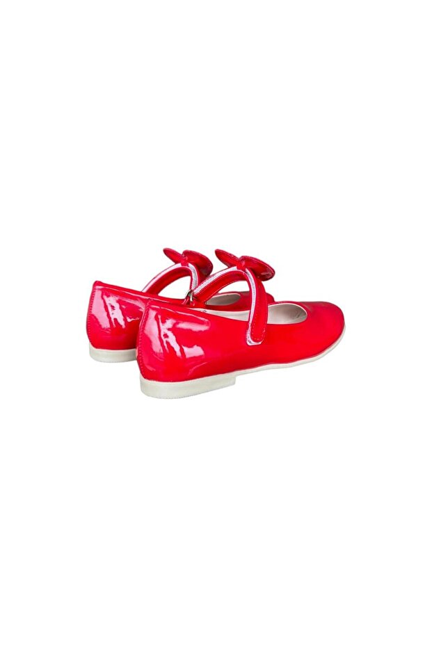 Lány piros szív balerinacipő - 5