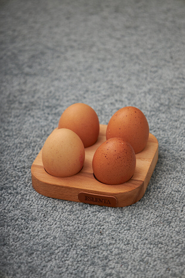 حامل بيض من الخشب الصلب - 7