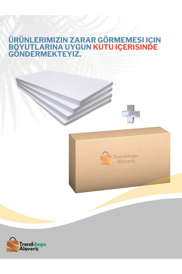 TSA-(2 ADET) 5CM 50X100CM Eps Strafor Köpük Isı Yalıtım Levhası 22 Dns - 8