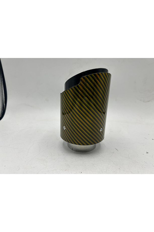 MONLİON SARI KARBON KAPLAMA EGZOZ UCU,GİRİŞ 60 MM,ÇIKIŞ 89MM TEKLİ - 5