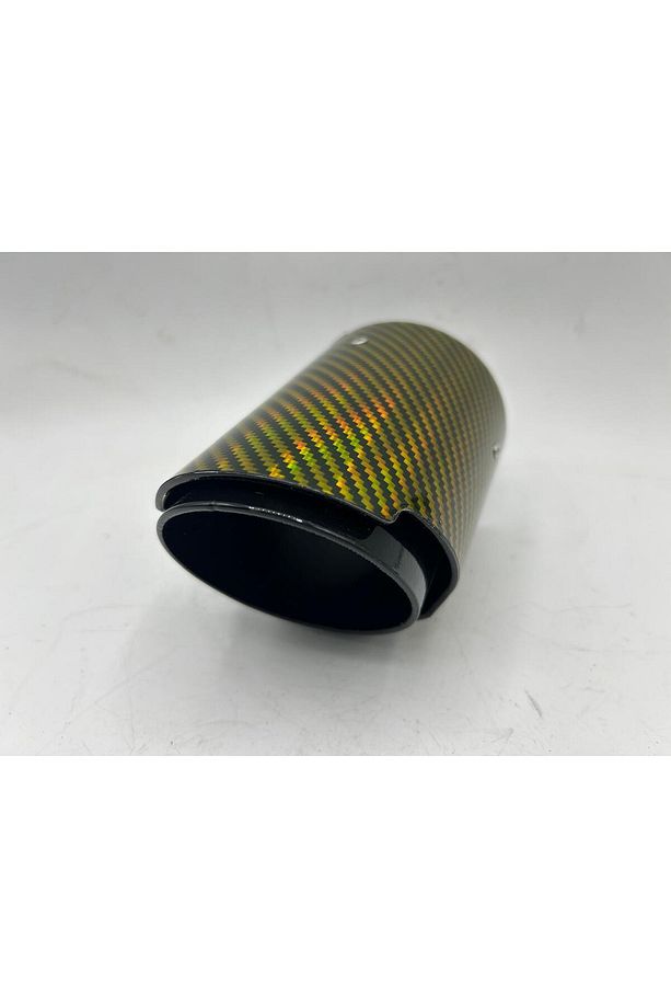 MONLİON SARI KARBON KAPLAMA EGZOZ UCU,GİRİŞ 60 MM,ÇIKIŞ 89MM TEKLİ - 2