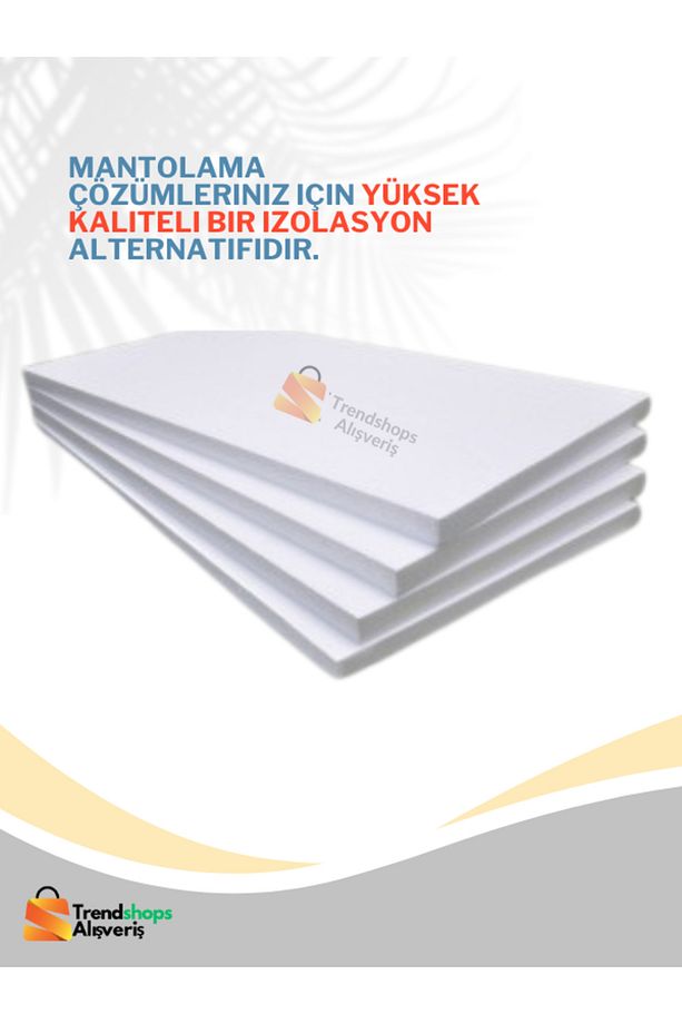 TSA-(10 ADET) 1CM 50X100CM Eps Strafor Köpük Isı Yalıtım Levhası 22 Dns - 2
