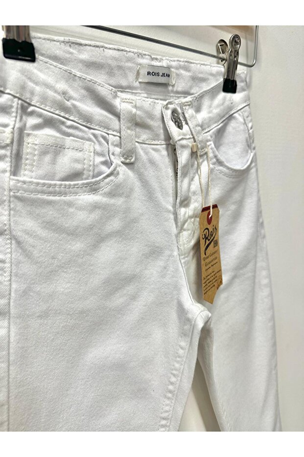 بنطال ولادي ليكرا أبيض - 4