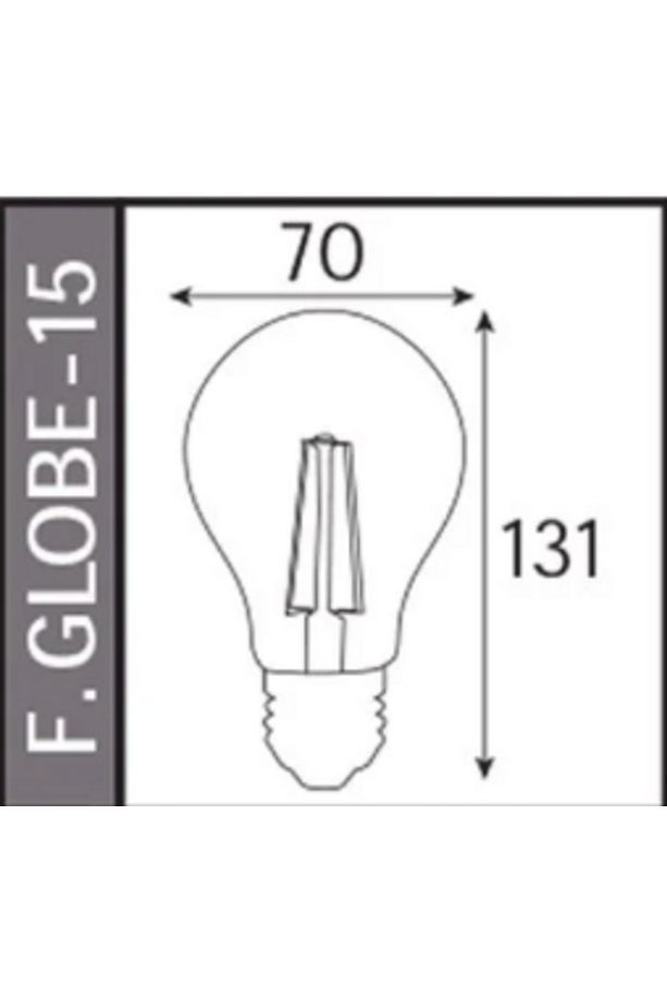 10 Adet 15W Rustik Led Ampul Günışığı 1750 Lümen E27 Duylu Dekoratif Ampul Flamanlı - 3