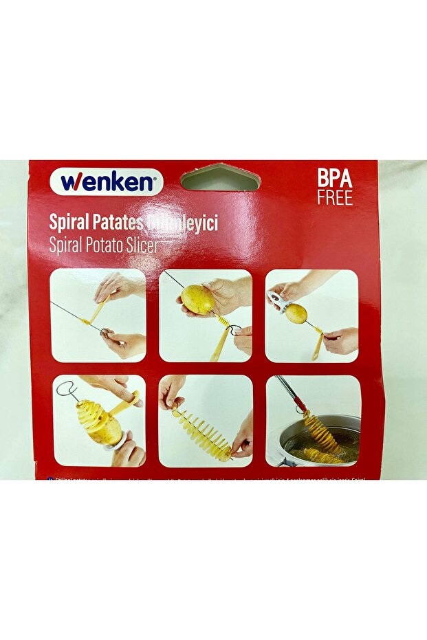 Spiral potato slicer