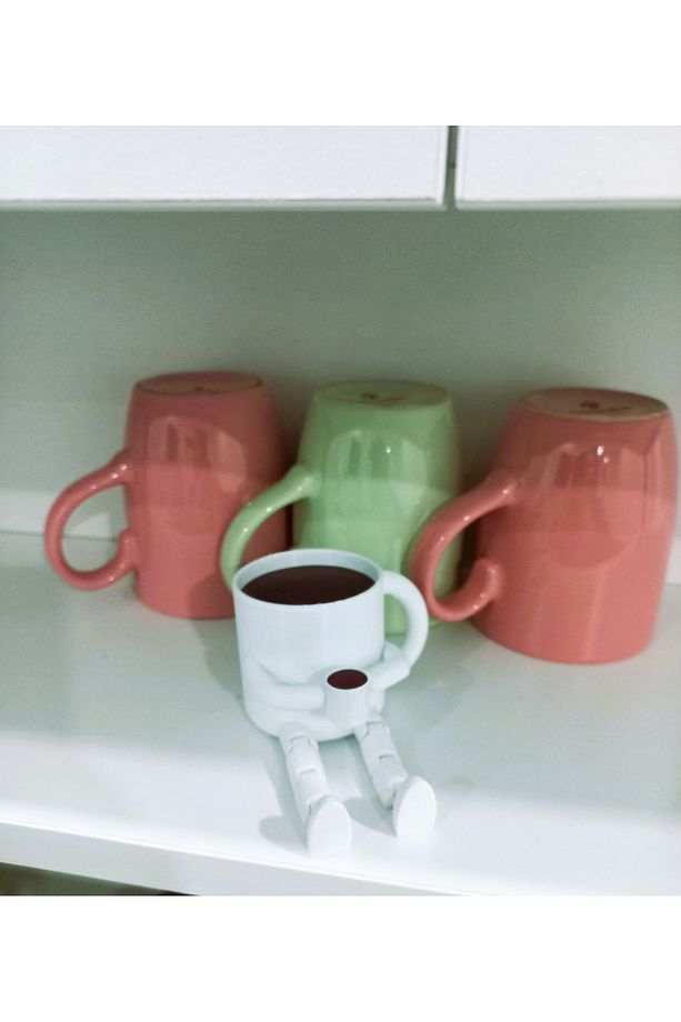 Kahve Bardağı kahve içiyor Dekoratif Obje - Kahve Köşesi - 2