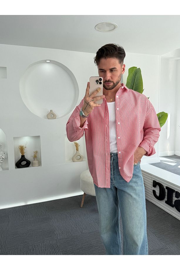 RL Gofre Kumaş Oversize Gömlek - 2