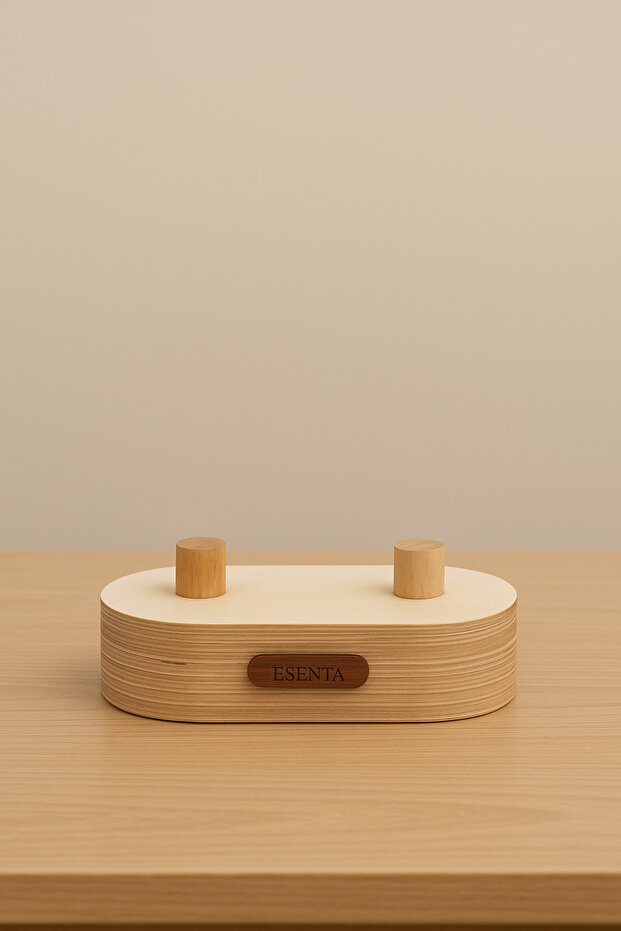 Wooden Balance Board Cylinder Double Apparatus